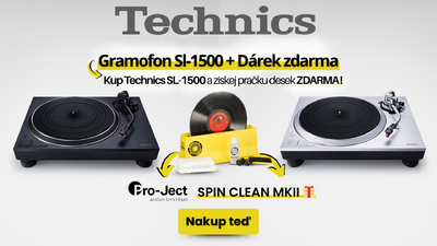 ✅ AKCE | Technics SL-1500 + PRO-JECT SPIN CLEAN zdarma ! 