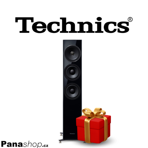 Technics SB-G90E-K sloupový reproduktor (Při zakoupení páru dárek sluchátka Technics EAH-AZ60M2)