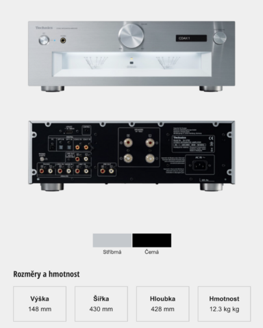 Technics SU-G700M2E-S stříbrný